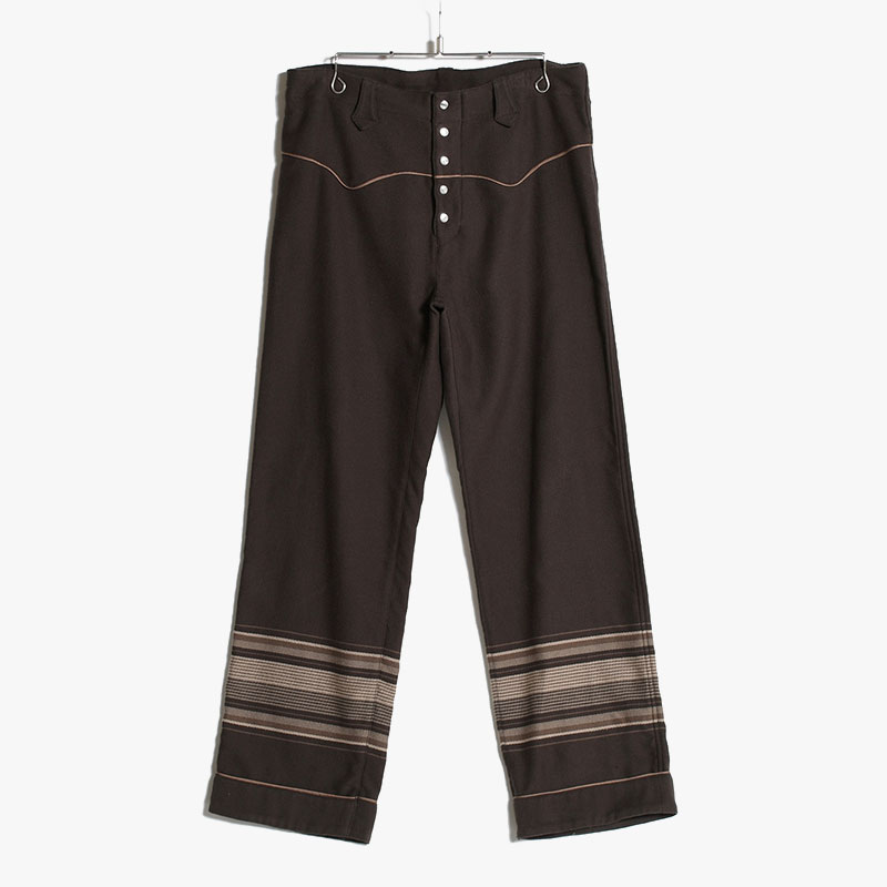 WESTERN PAJAMA PANTS -CHOCOLATE-