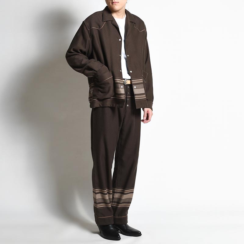 WESTERN PAJAMA PANTS -CHOCOLATE-