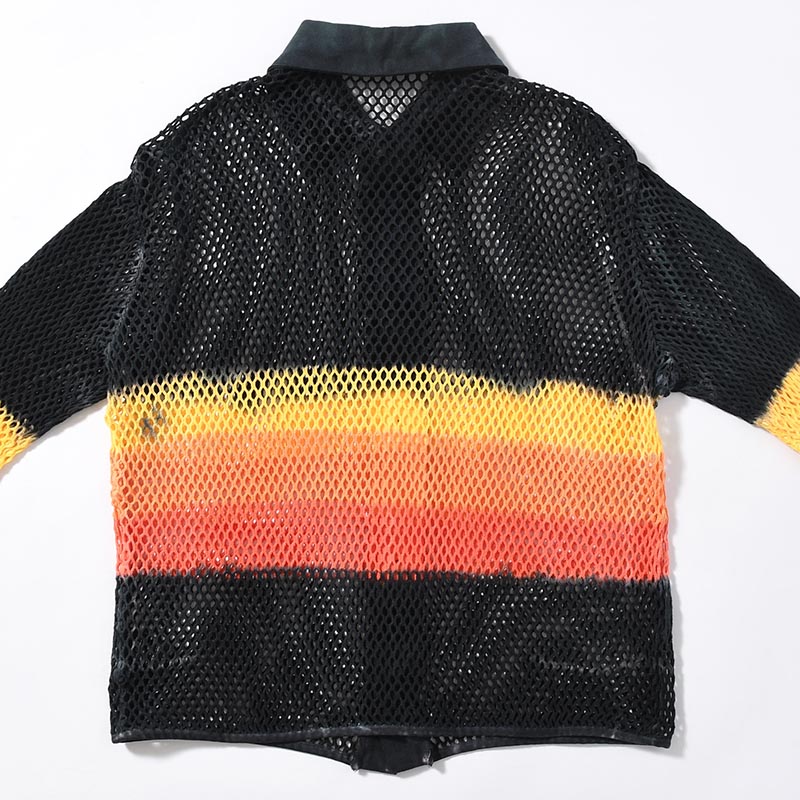 AMI ART POLO CARDIGAN -BLACK-