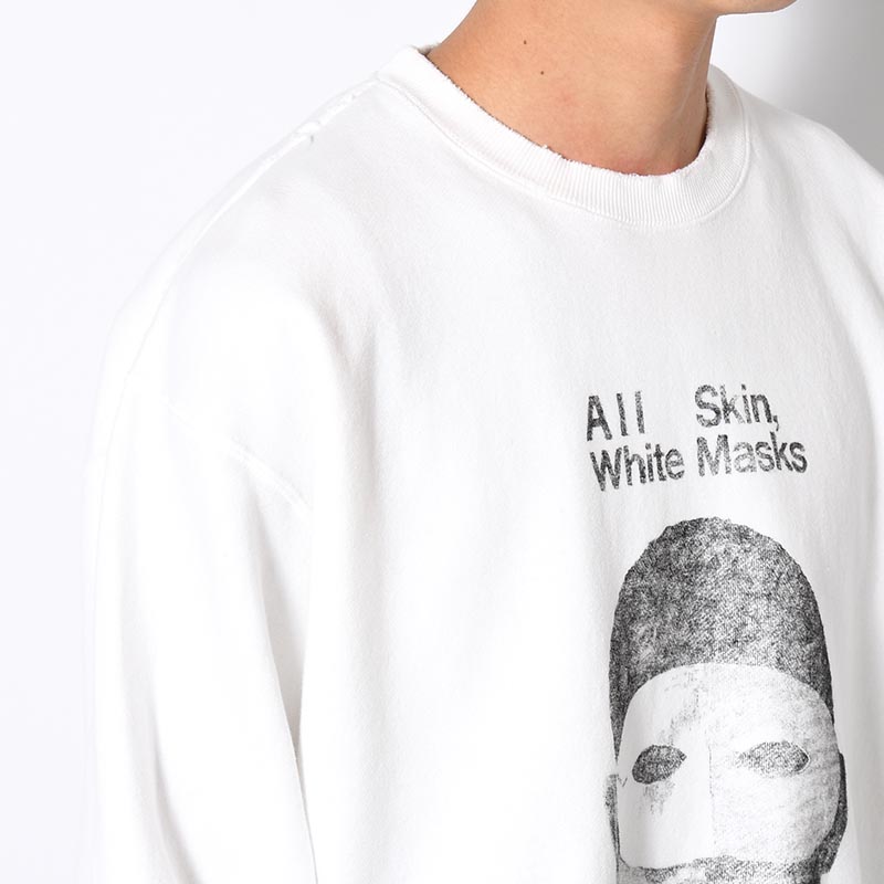 FRANTZ FANON SWEAT -WHITE-