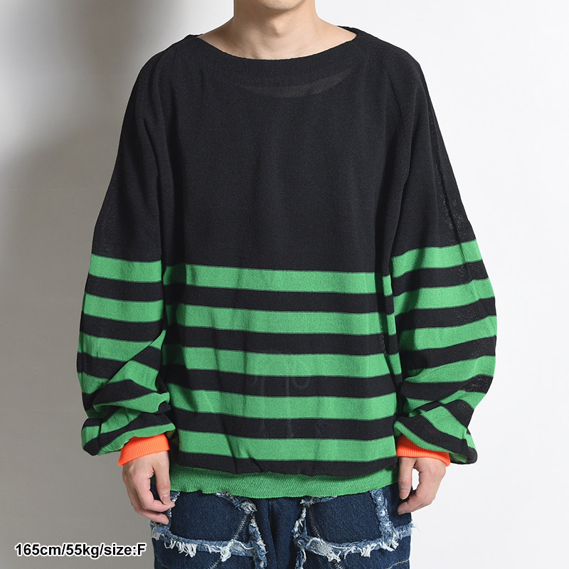 3D BORDER KNIT -2.COLOR- | IN ONLINE STORE
