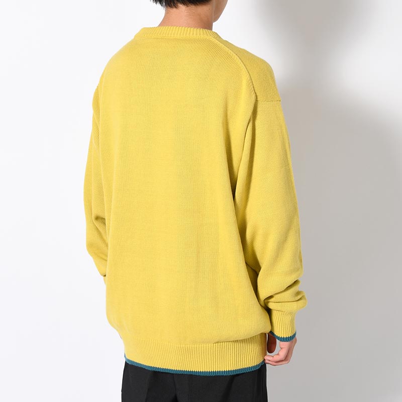 ORGANIC COTTON LINKING CREWNECK SWEATER -3.COLOR-