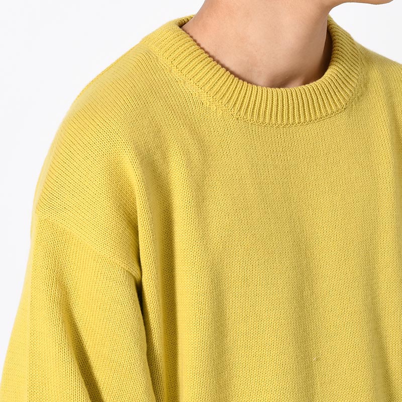 ORGANIC COTTON LINKING CREWNECK SWEATER -3.COLOR-