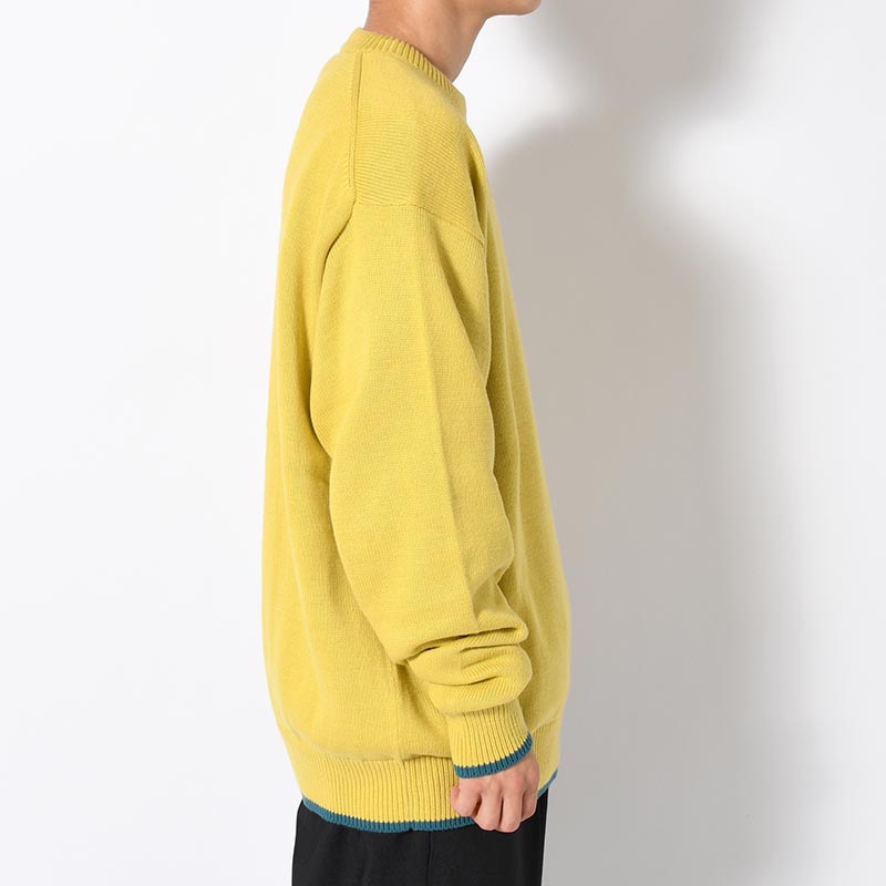 ORGANIC COTTON LINKING CREWNECK SWEATER -3.COLOR-