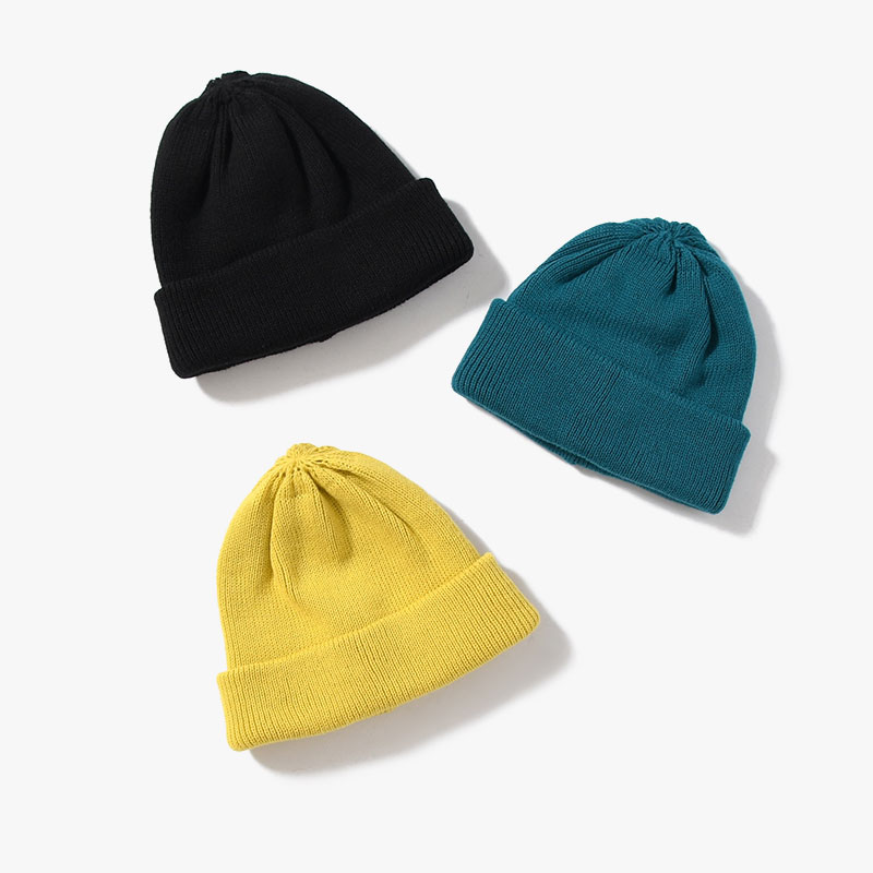 ORGANIC COTTON VERY SOFT ROLL BEANIE -3.COLOR-