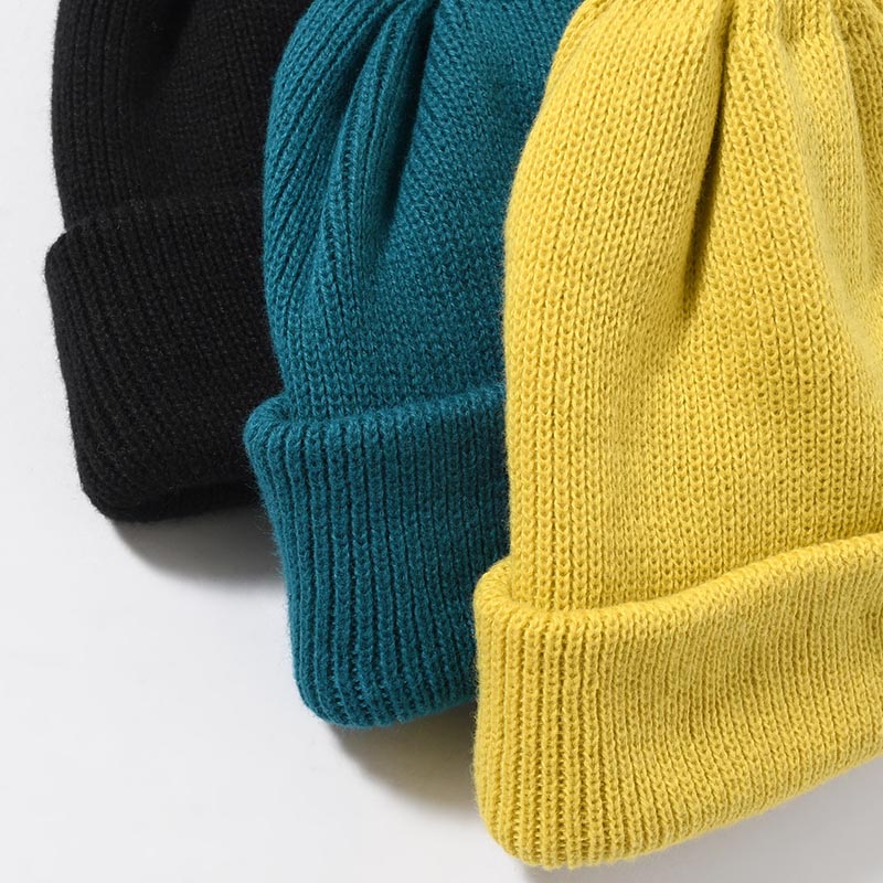 ORGANIC COTTON VERY SOFT ROLL BEANIE -3.COLOR-