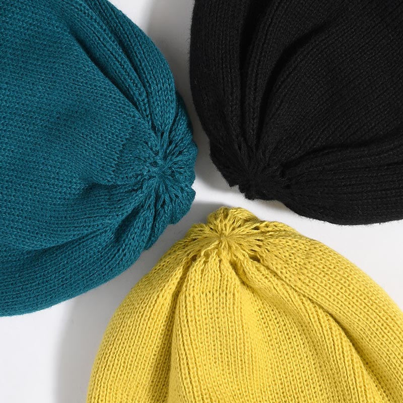 ORGANIC COTTON VERY SOFT ROLL BEANIE -3.COLOR-