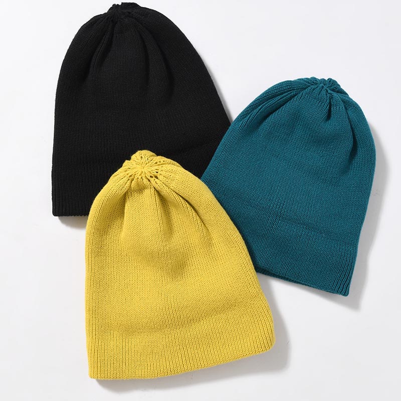 ORGANIC COTTON VERY SOFT ROLL BEANIE -3.COLOR-