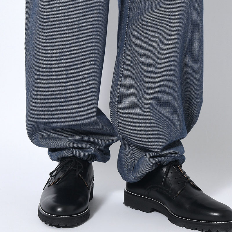 ORGANIC COTTON EASY DENIM PANTS -NAVY-