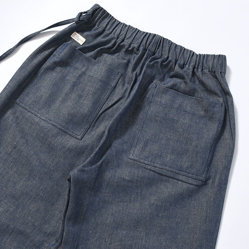 ORGANIC COTTON EASY DENIM PANTS -NAVY-