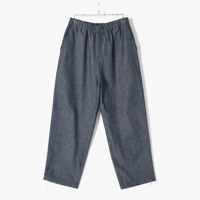 ORGANIC COTTON EASY DENIM PANTS -NAVY-