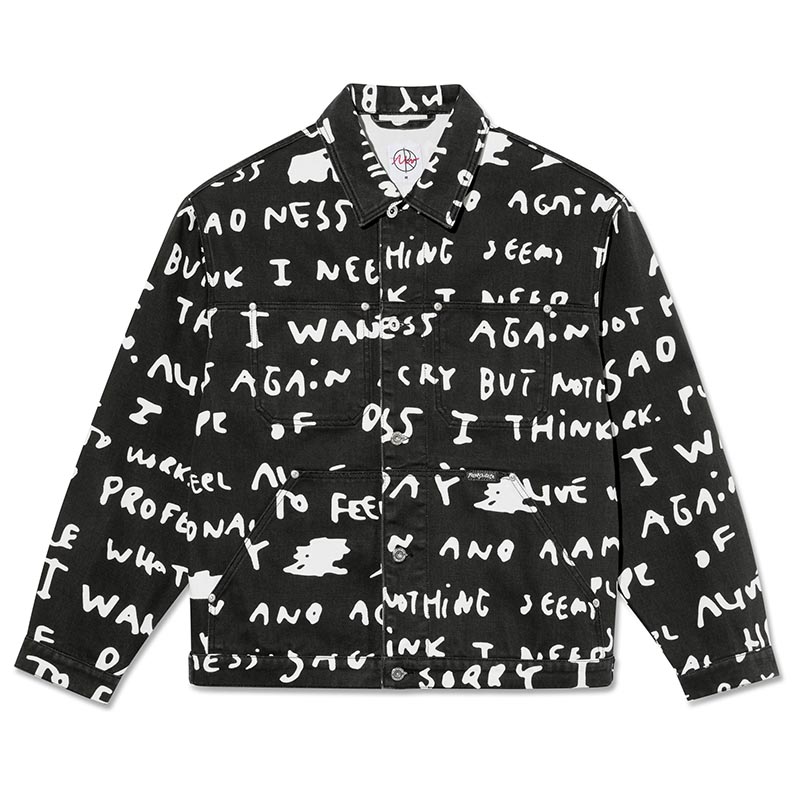 PATRIK JACKET SAD NOTES -2.COLOR-(BLACK WHITE)