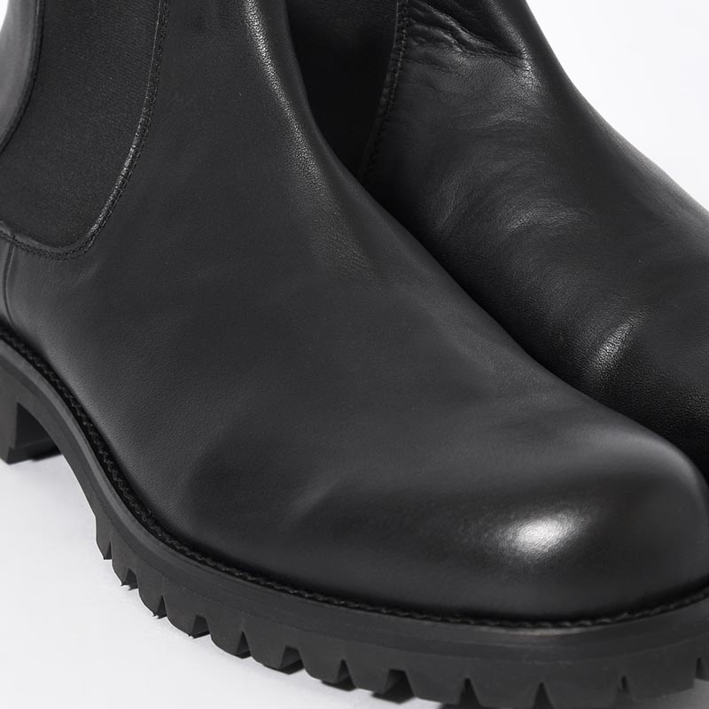 SIDE GORE BOOTS -BLACK-