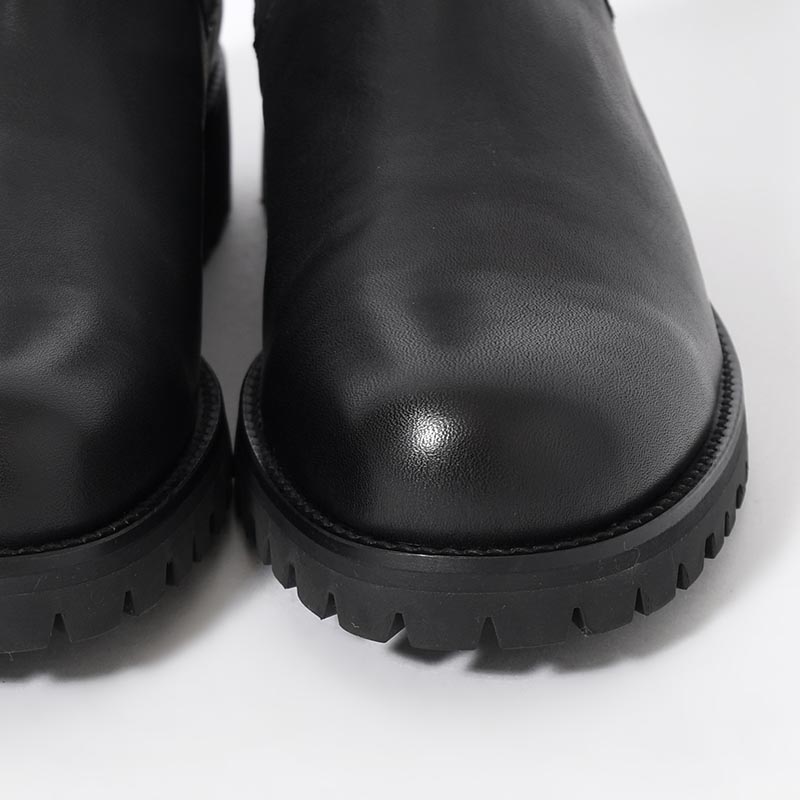 SIDE GORE BOOTS -BLACK-