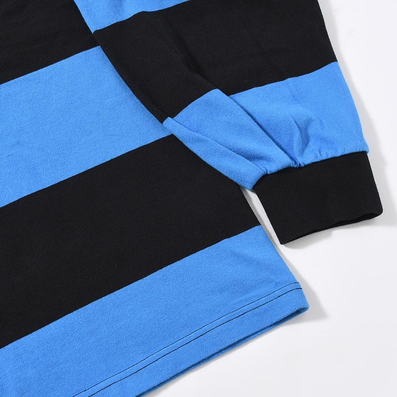 BORDER GIANT L/S TEE -BLUE×BLACK-