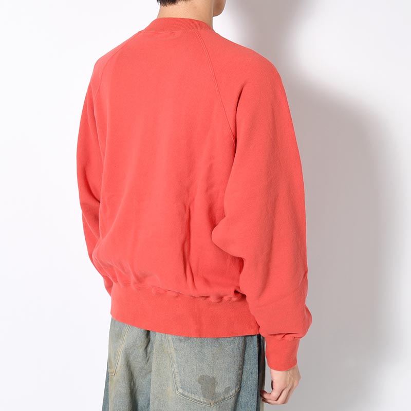 10 WASH ZIPUP BLOUSON -RED-