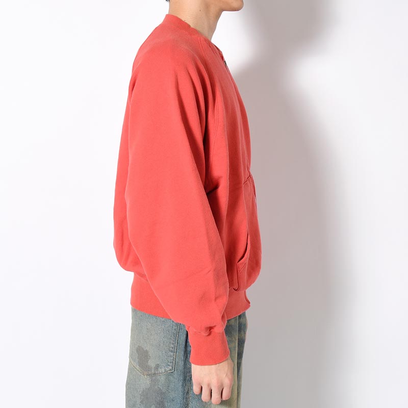 10 WASH ZIPUP BLOUSON -RED-