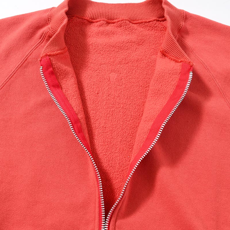 10 WASH ZIPUP BLOUSON -RED-