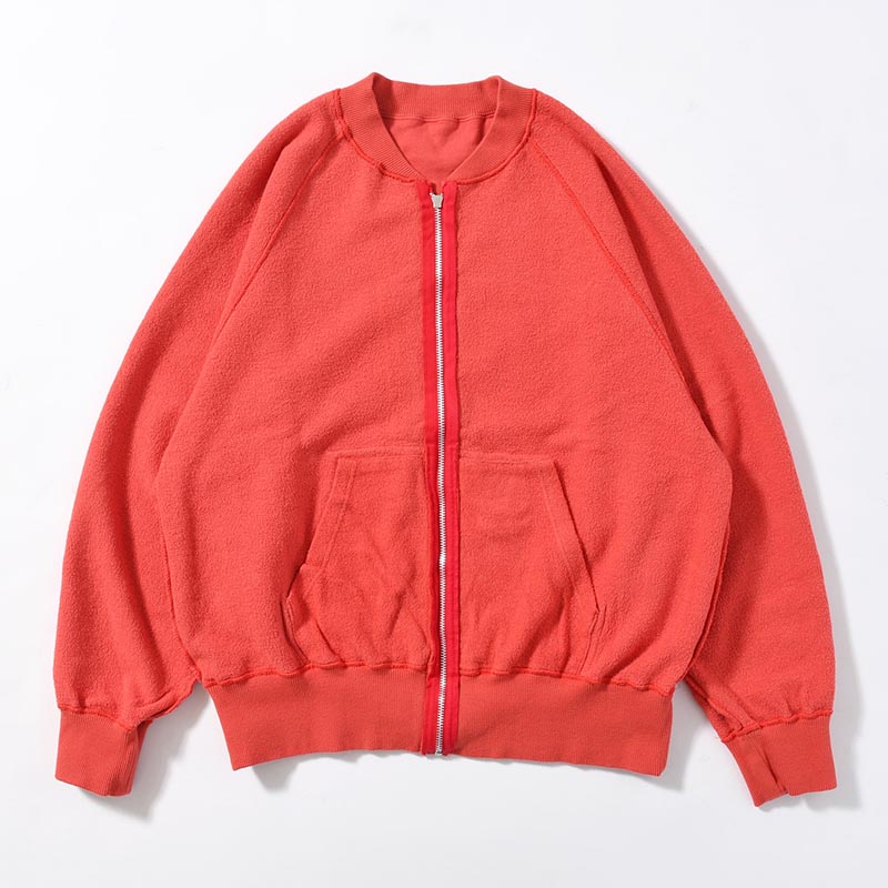 10 WASH ZIPUP BLOUSON -RED-