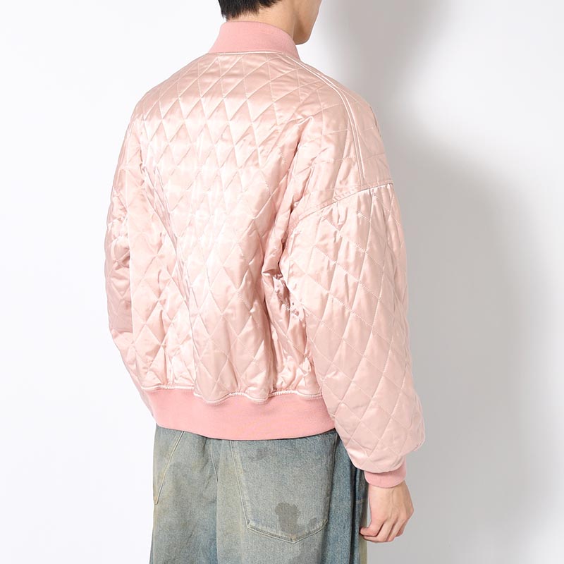 REVERSIBLE STADIUM JAMPER -BLACK×PINK-