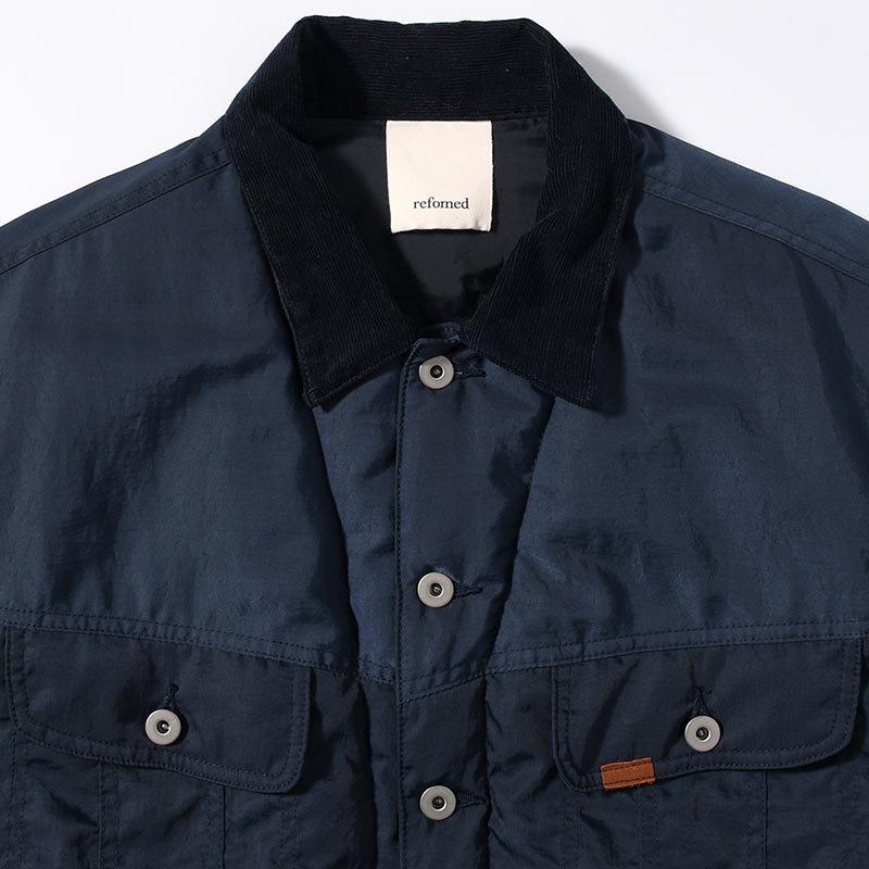 DOKA NYLON JACKET -NAVY-