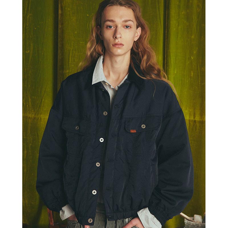 DOKA NYLON JACKET -NAVY-