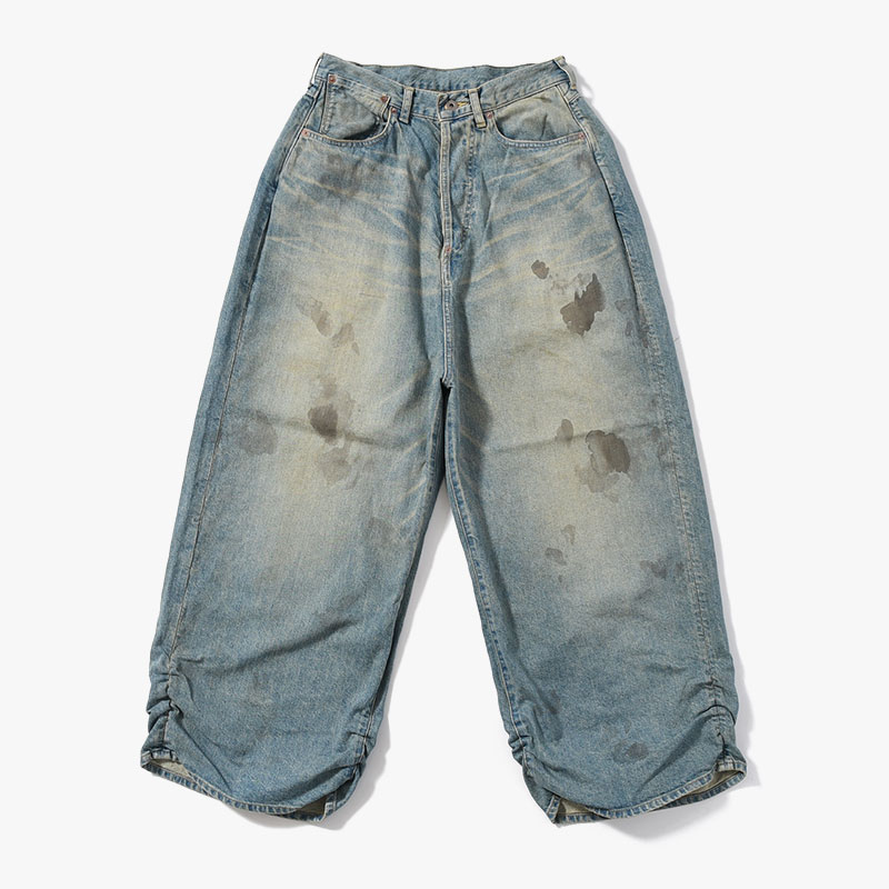 FRESH MAN DENIM WIDE PANTS USED -INDIGO-