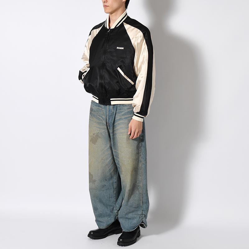 FRESH MAN DENIM WIDE PANTS USED -INDIGO-