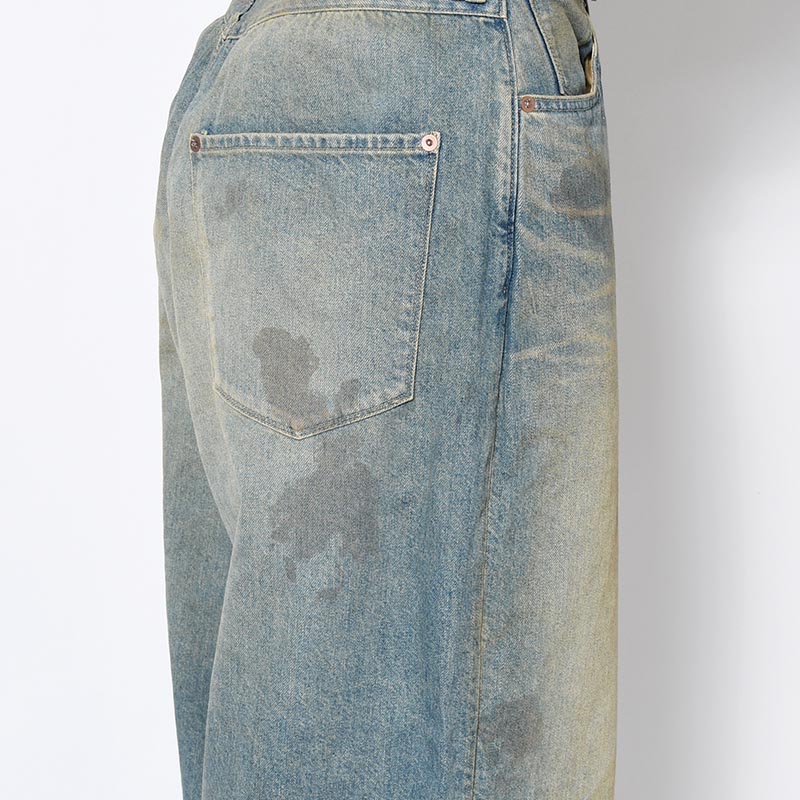 FRESH MAN DENIM WIDE PANTS USED -INDIGO-