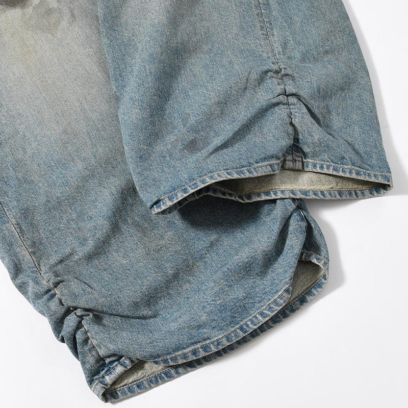 FRESH MAN DENIM WIDE PANTS USED -INDIGO-