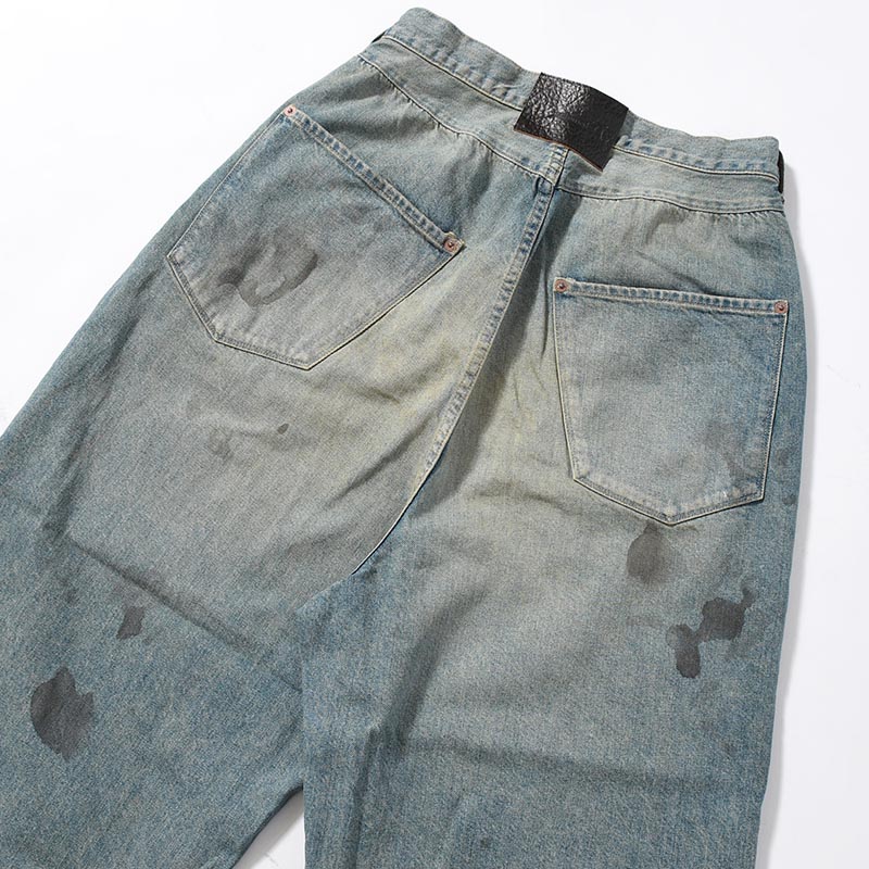 FRESH MAN DENIM WIDE PANTS USED -INDIGO-