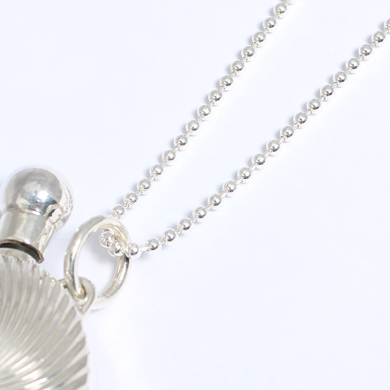 VICTORIAN PERFUME BOTTLE NECKLACE -SILVER-