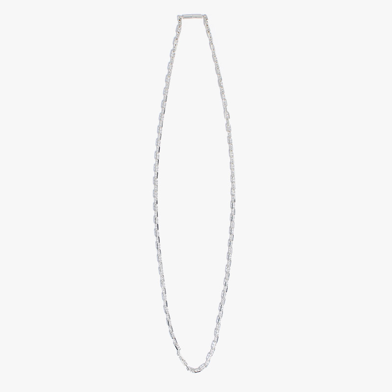 ANCHOR CHAIN NECKLACE -SILVER-