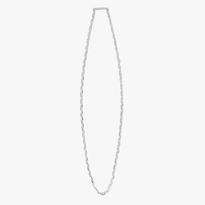 ANCHOR CHAIN NECKLACE -SILVER-