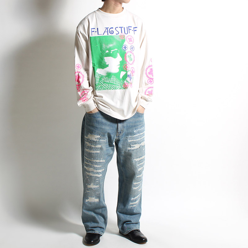 "HINDLEY" LS TEE -WHITE-