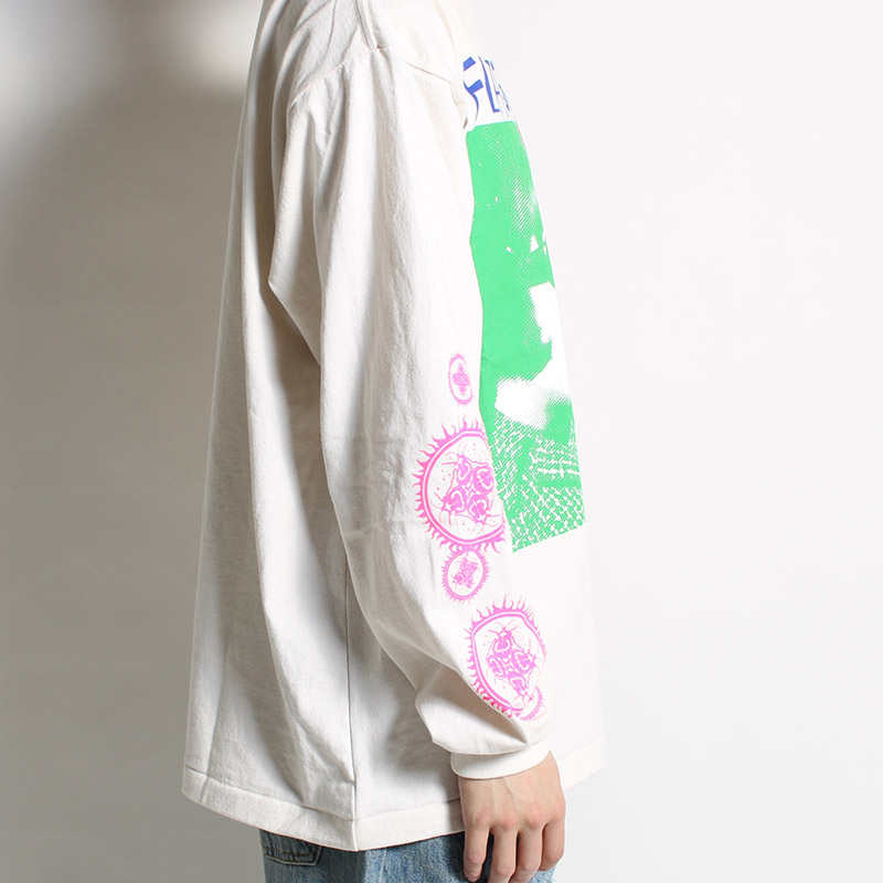 "HINDLEY" LS TEE -WHITE-