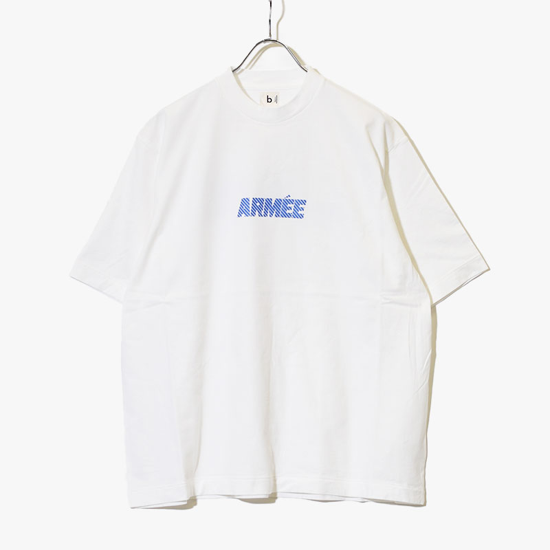 ARMEE Print Tee WIDE -3.COLOR-(White×Blue-Reflector)