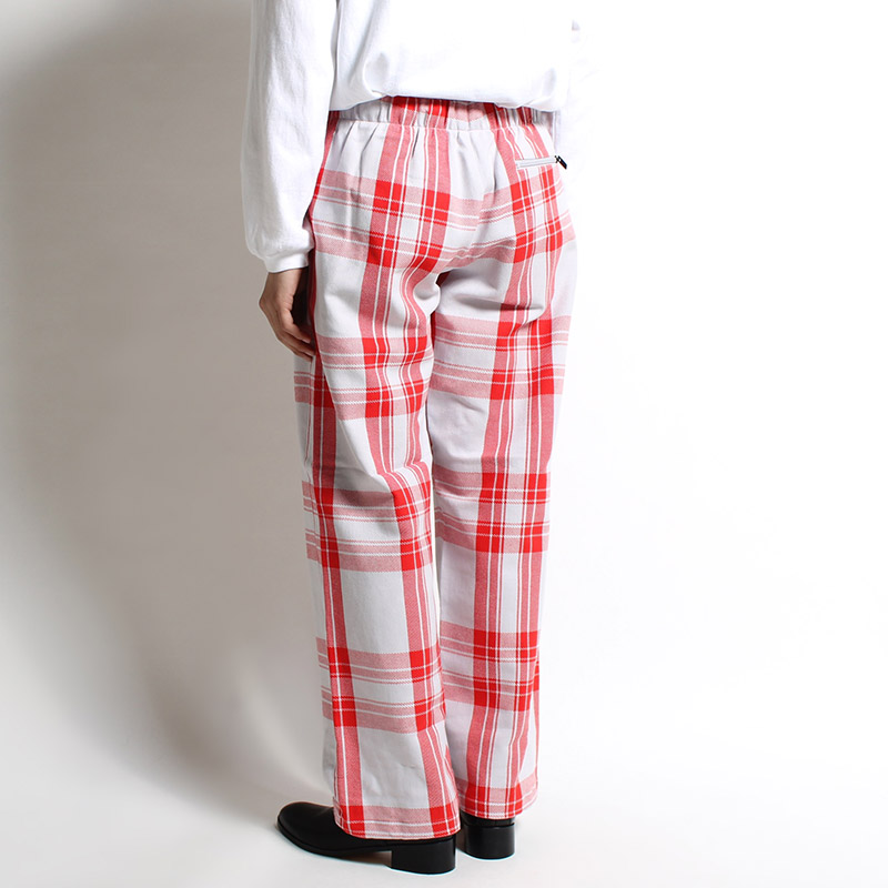 WIDE EASY PANTS -GRY CHECK-