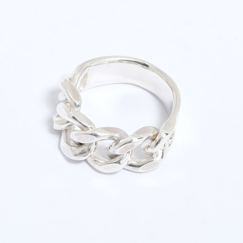 CURB CHAIN ID RING -SILVER- | IN ONLINE STORE
