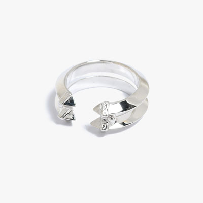 RING DOUBLE -SILVER-