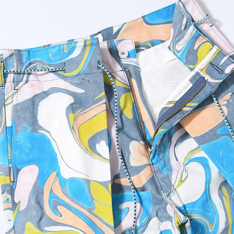 Suminagashi Printed Hakama Trousers -MULTI-