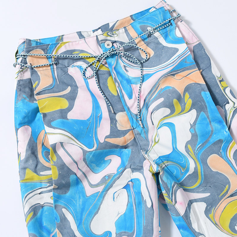 Suminagashi Printed Hakama Trousers -MULTI-