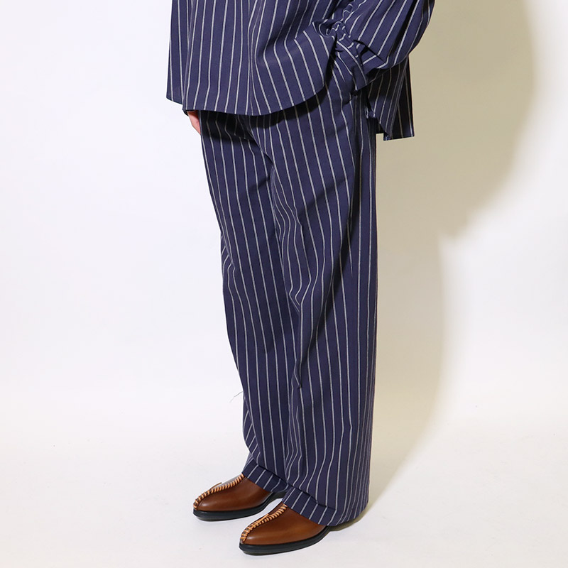 nemaki wide slacks -NAVY-