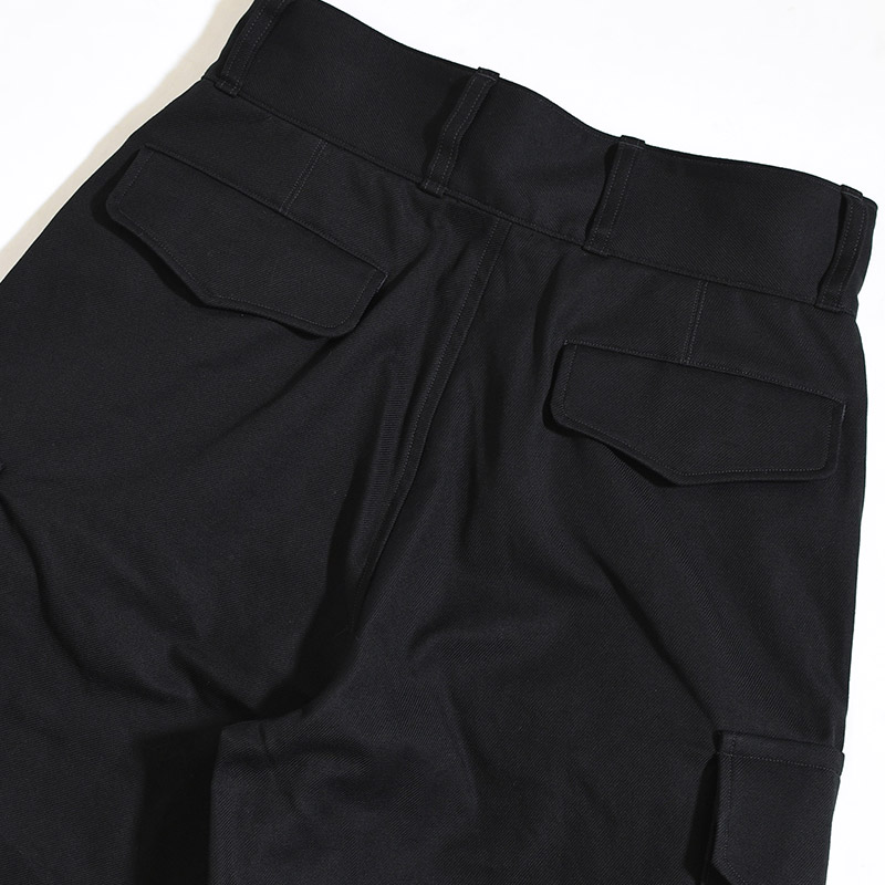 Cotton Serge 47 Pants -BLACK-
