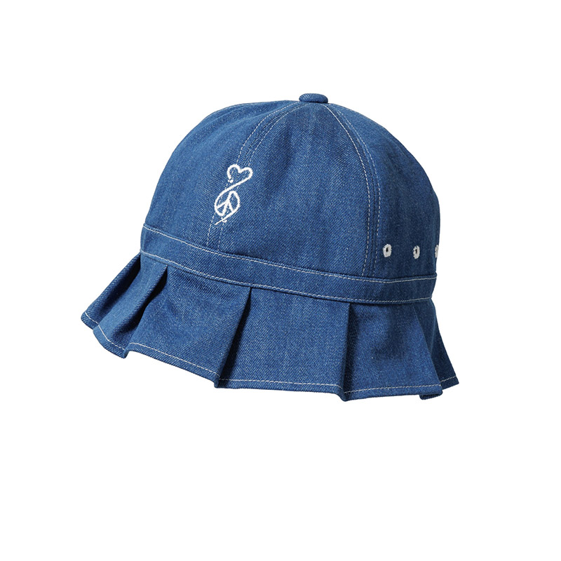 TUCK BRIM DENIM HAT -2.COLOR-(INDIGO BLUE)
