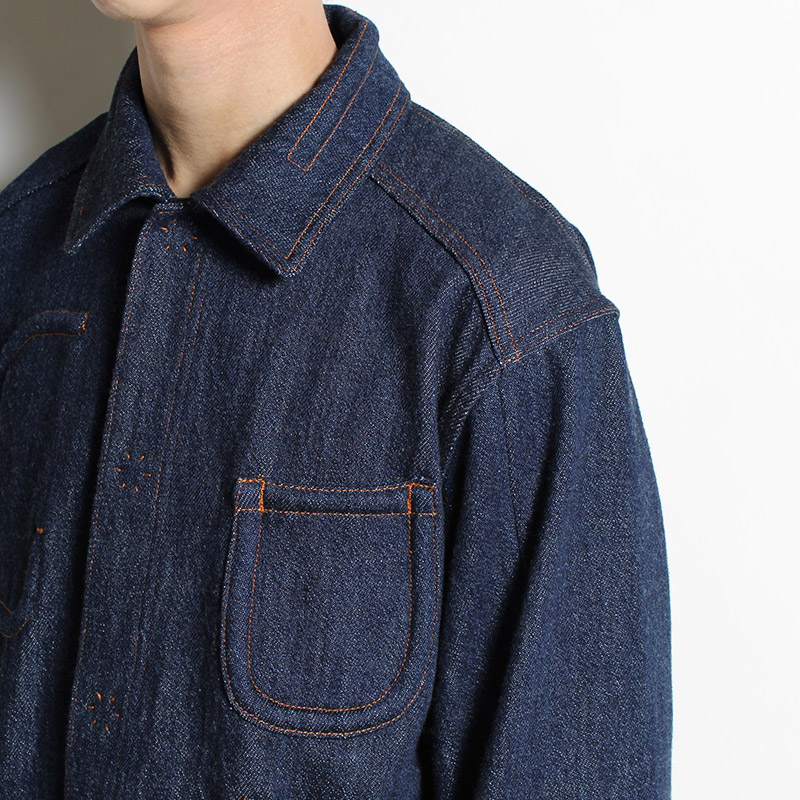 OAD PK DENIM SACK JACKET -INDIGO NAVY-