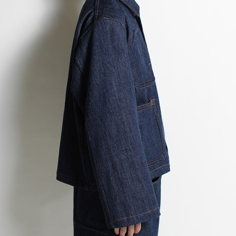 OAD PK DENIM SACK JACKET -INDIGO NAVY-