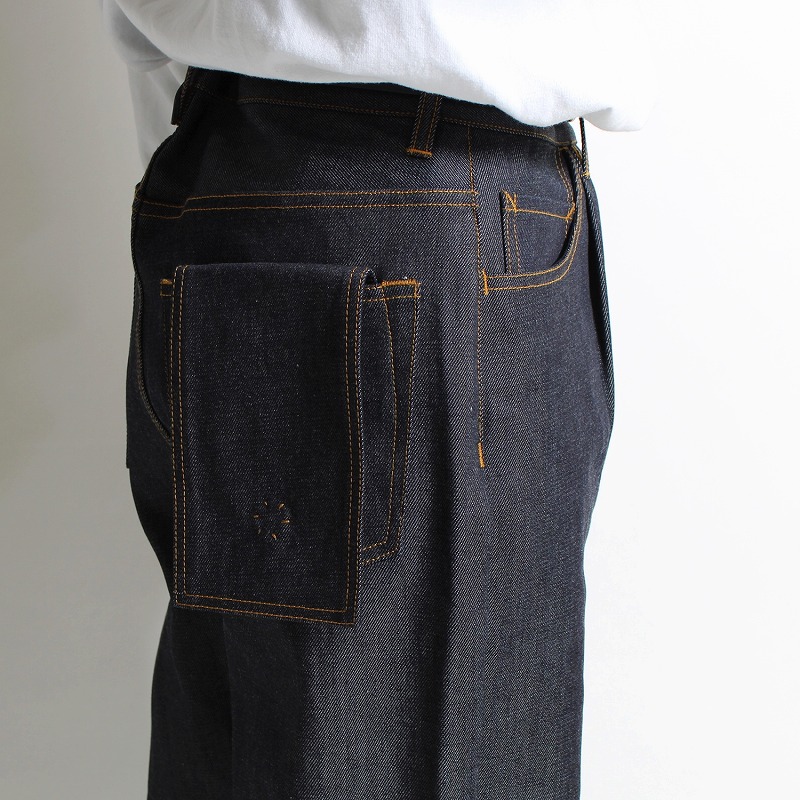 “SFX” 5PK WIDE DENIM PANTS -INDIGO NAVY-