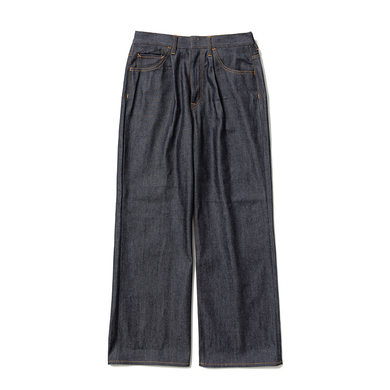 “SFX” 5PK WIDE DENIM PANTS -INDIGO NAVY-