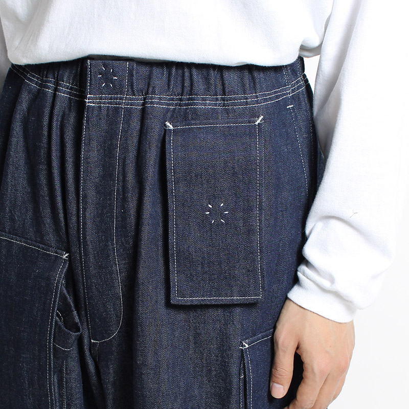 UTILITY FULL FLAP DENIM PANTS -INDIGO NAVY-